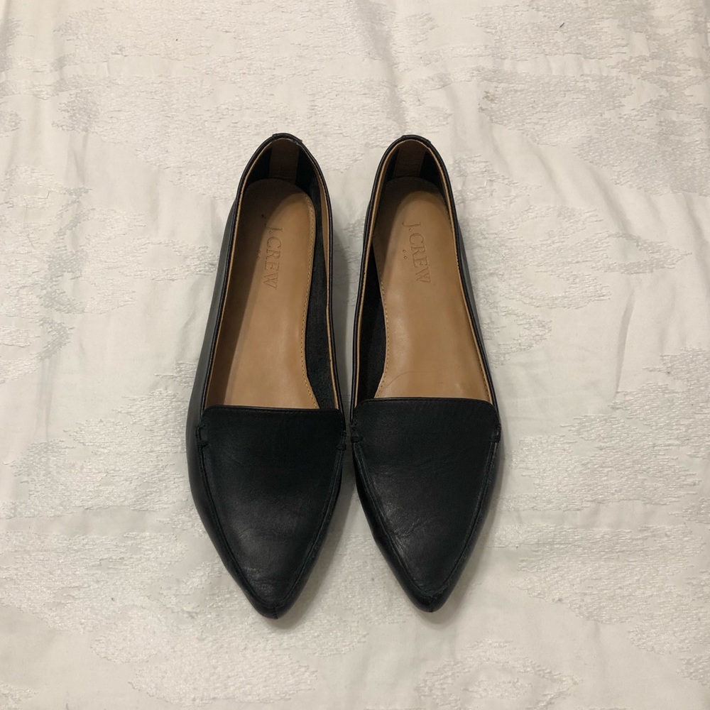 J. Crew Factory Edie Leather Loafers